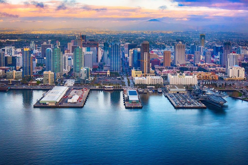 Downtown San Diego Skyline Aerial