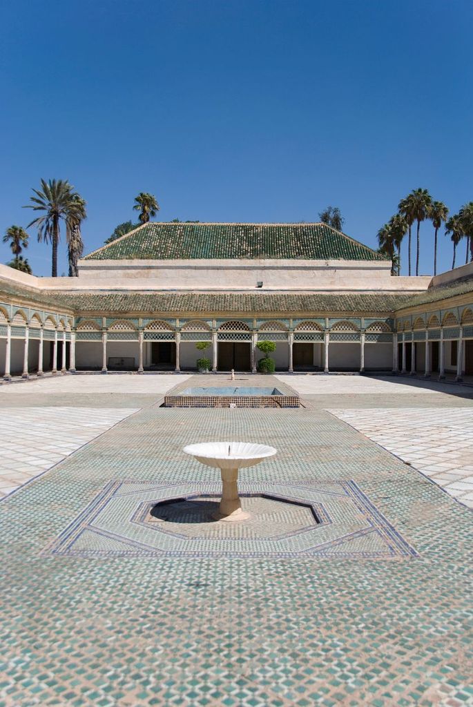 Inner courtyard of the Bahia Palace in Marrakech