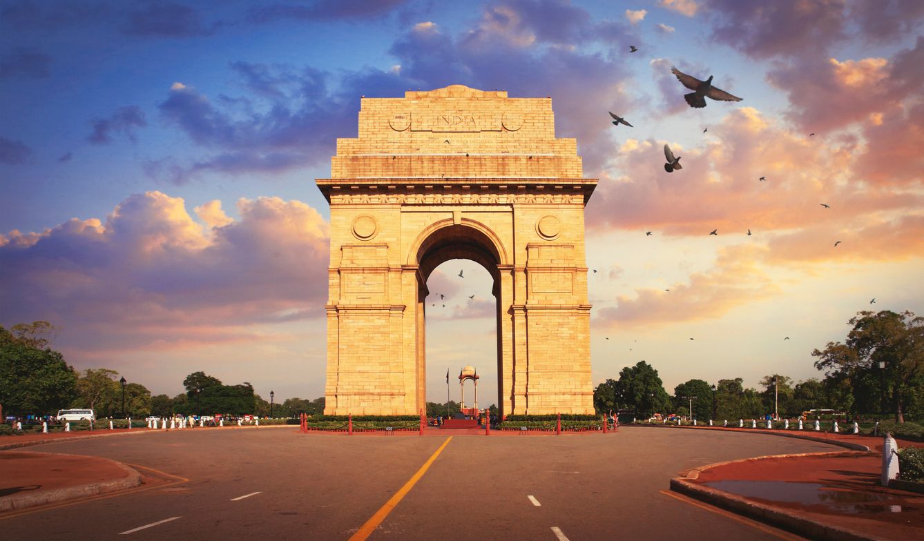 The India Gate in Delhi