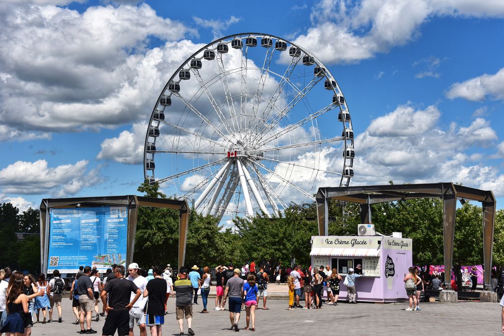 Ferris wheel in Old Port of Montreal Canada