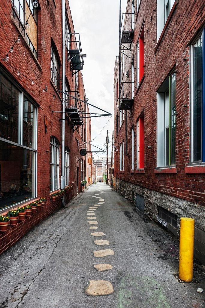 Alleys in Kansas City. Crossroads Art District