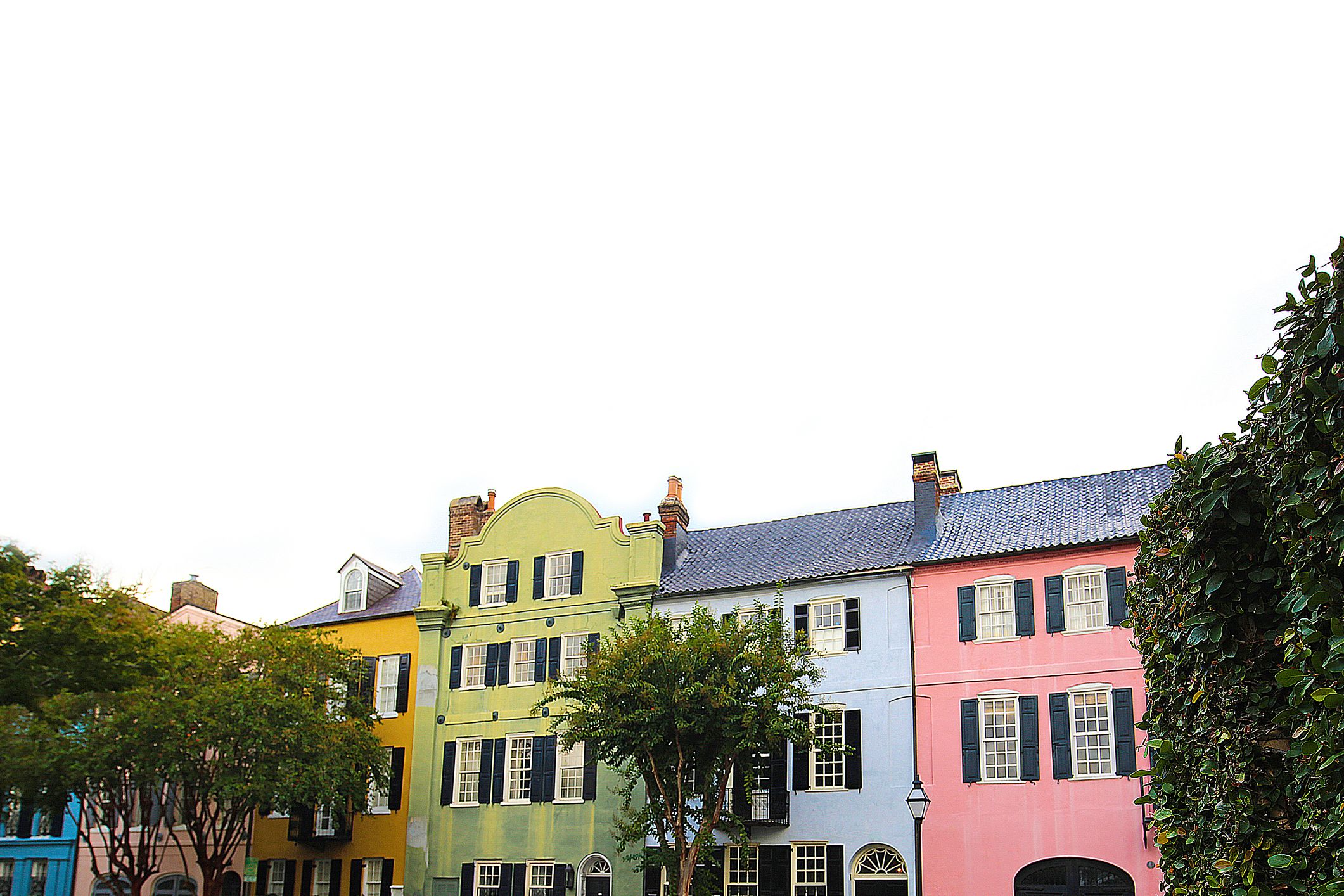 Rainbow Row, Charleston, South Carolina, USA