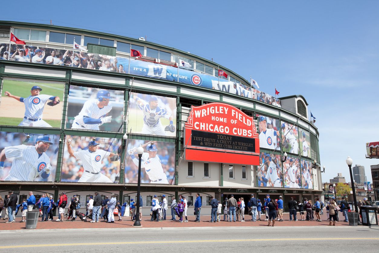 Wrigley Field Stadium in Chicago