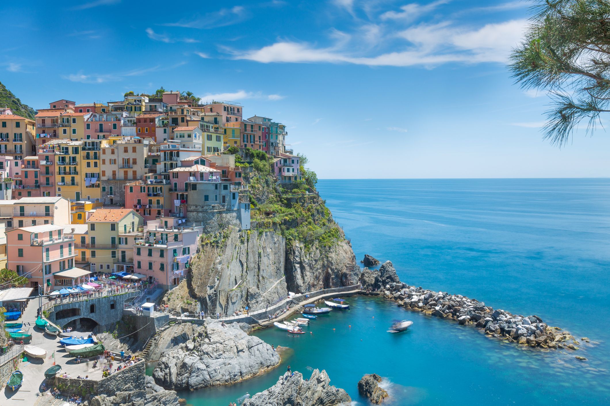 Manarola, one of the five Cinque Terre villages, Italy