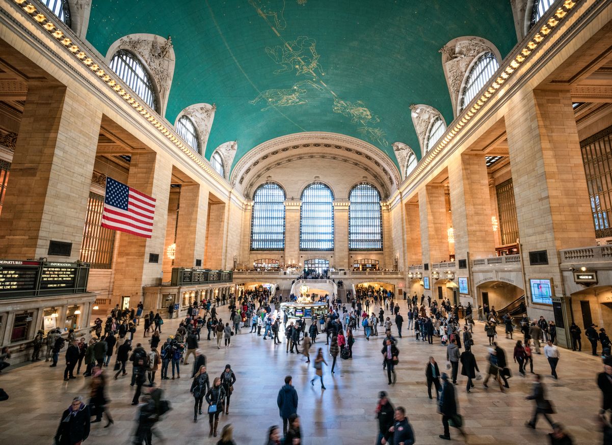 Grand Central Station's main hall, New York City.