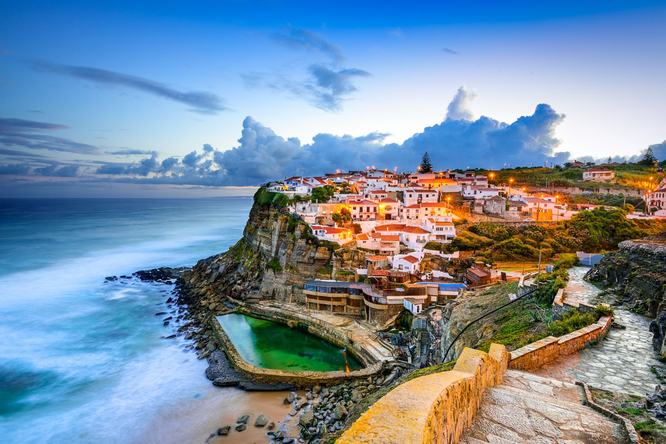 Sea Watering, Portugal coastal town