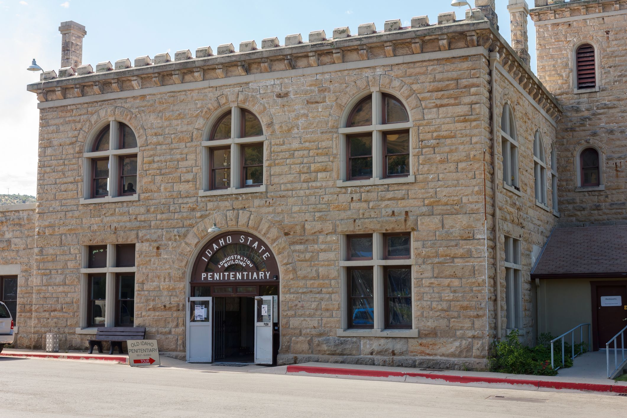 Old Idaho Penitentiary Site museum entrance