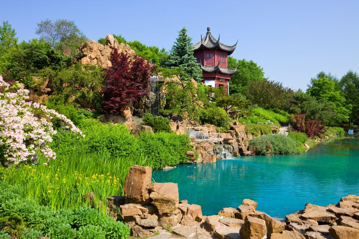 Chinese Garden in the Botanical Garden of Montreal, Canada