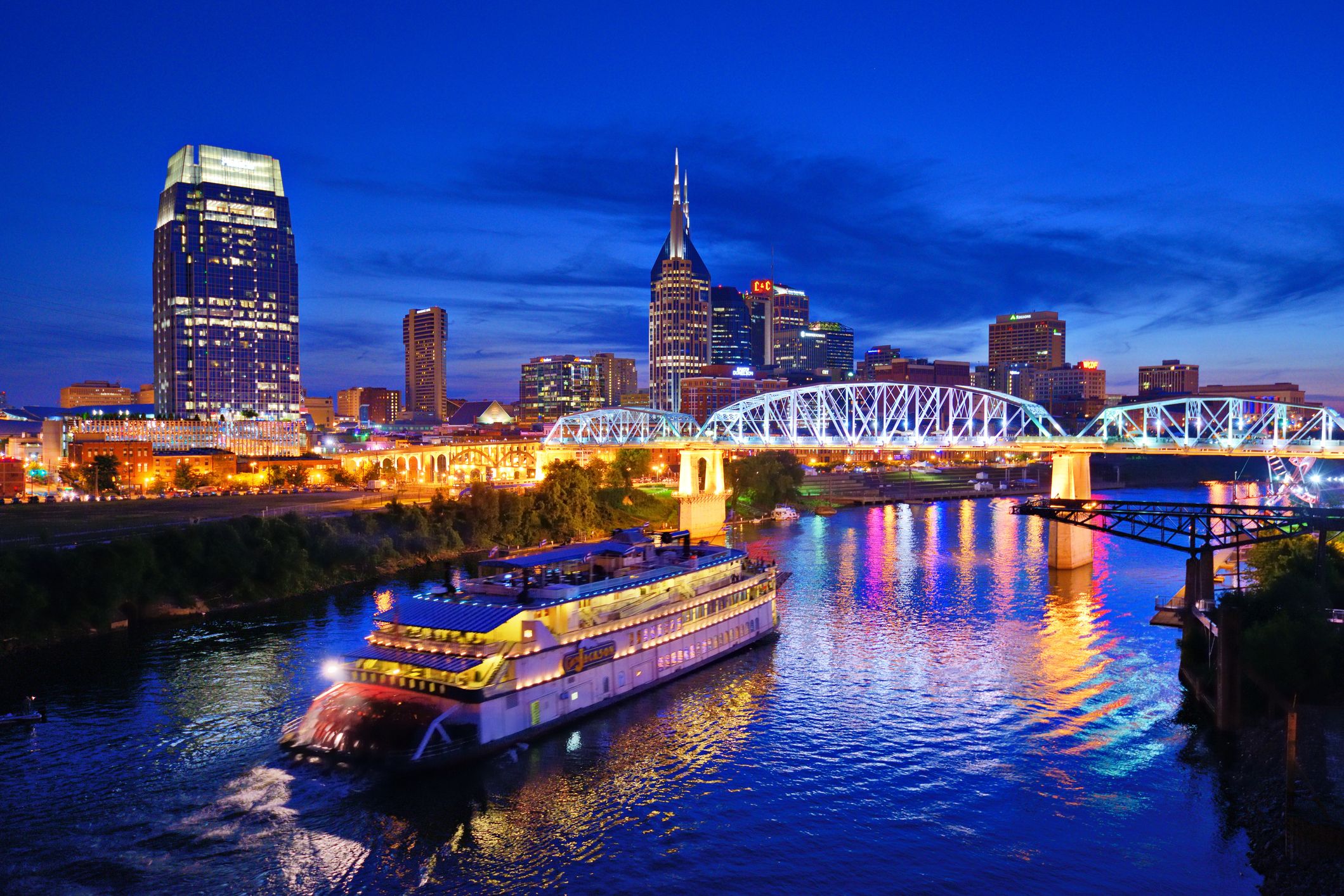 Nashville at the Cumberland River