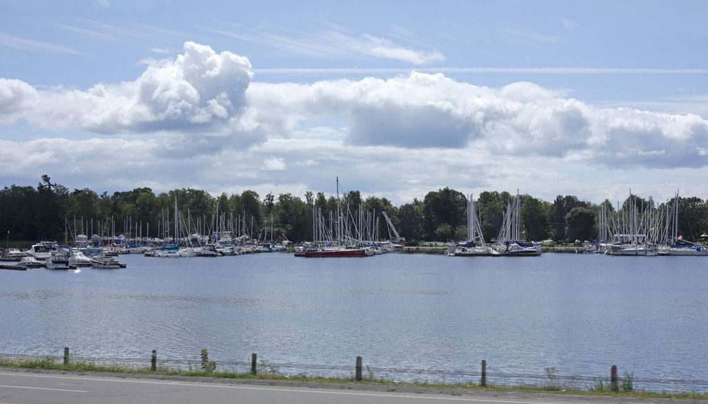 Marina in Collins Bay, Kingston, Ontario, Canada, in Summer
