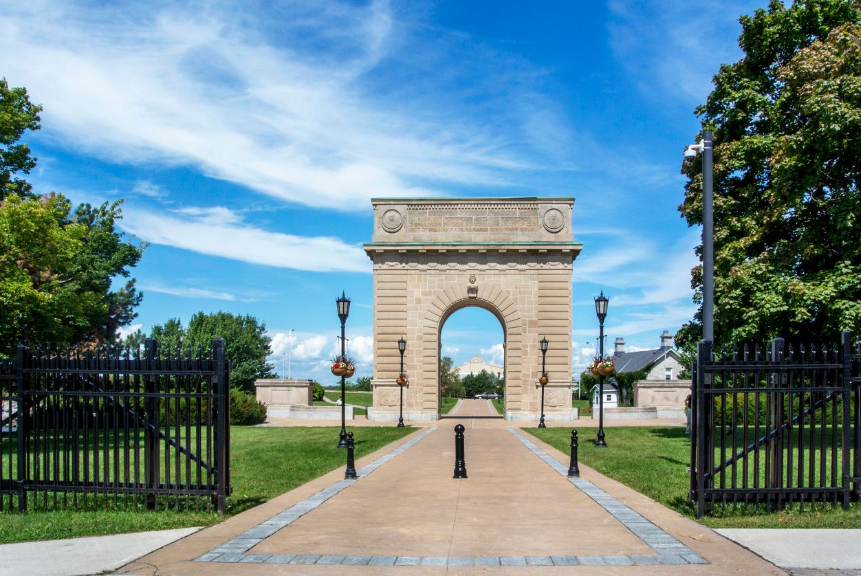 Royal Military College of Canada Memorial Arch in Kingston, Ontario