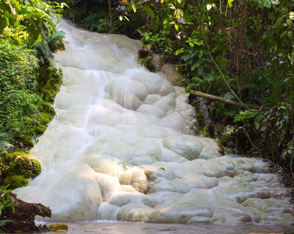Bua Thong Waterfall in Chiang Mai, Thailand