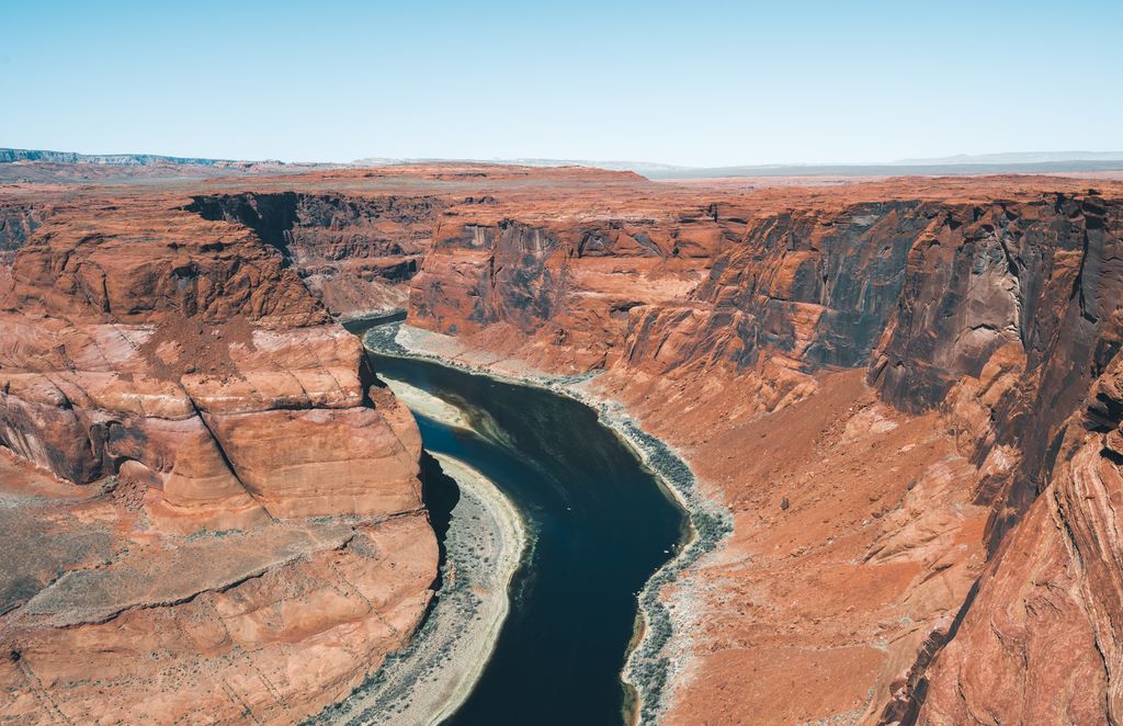 Grand Canyon National Park where the Colorado River runs through