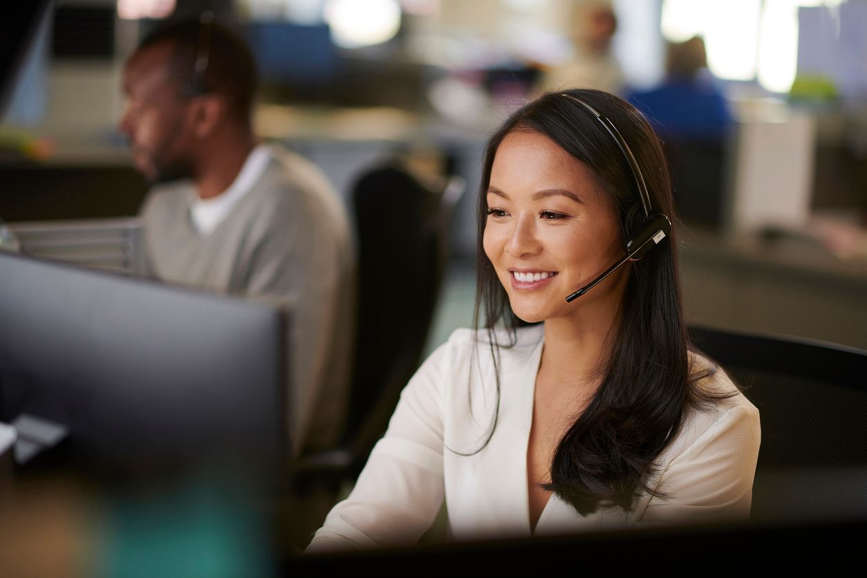 Call center worker