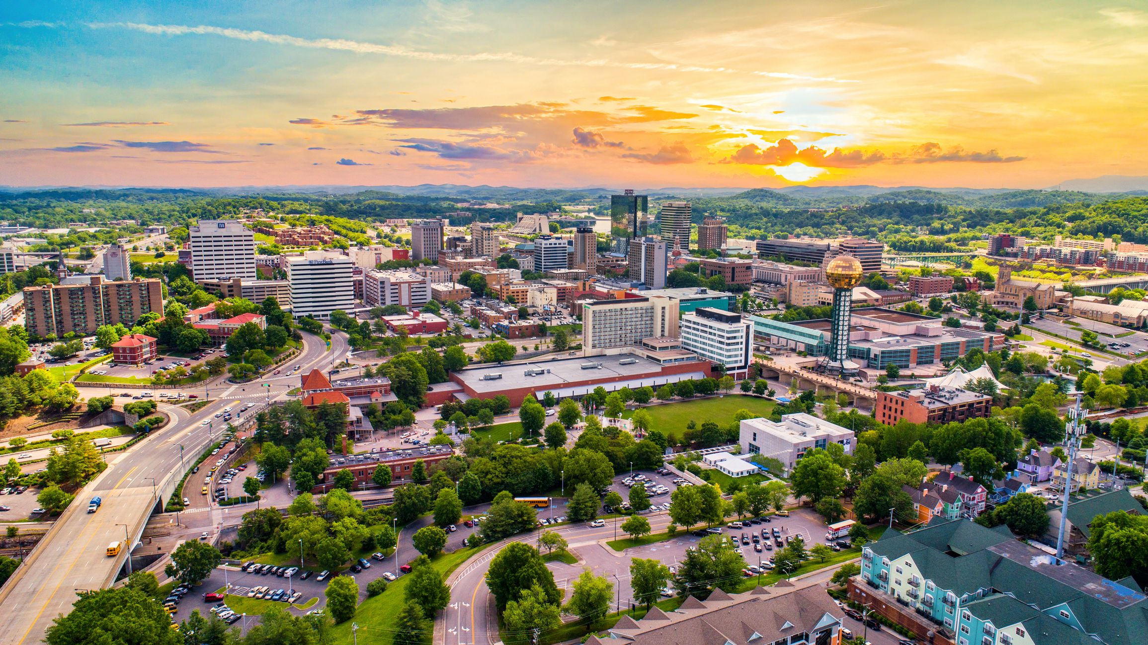 Knoxville, Tennessee, USA Downtown Skyline