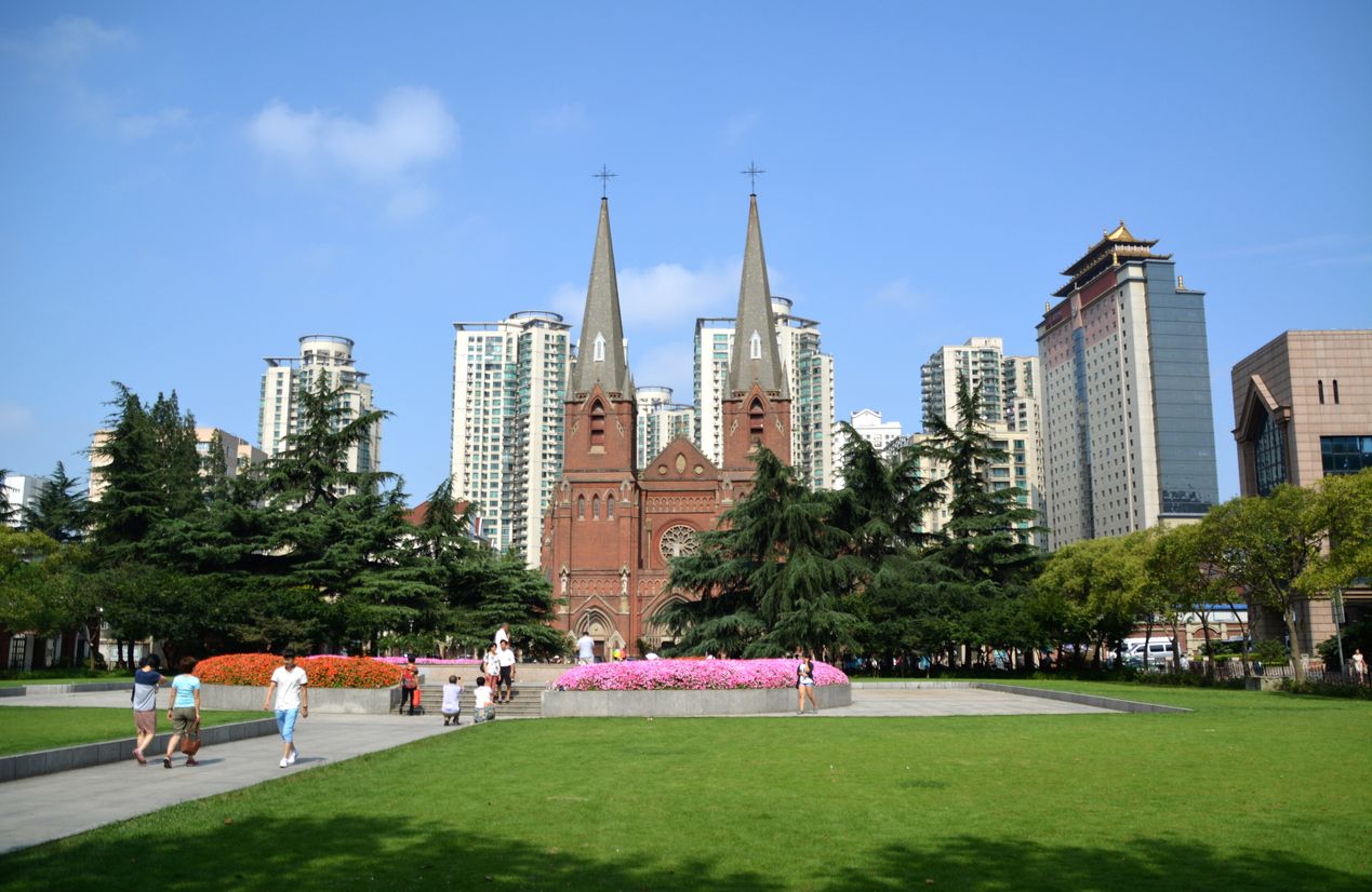 St. Ignatius Cathedral, Xujiahui district in Shanghai