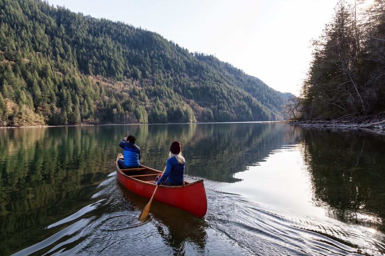 Canoeing in Harrison Hot Springs