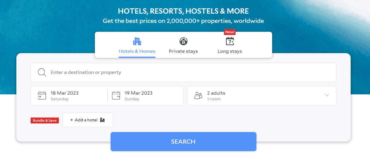 Agoda Landing Page