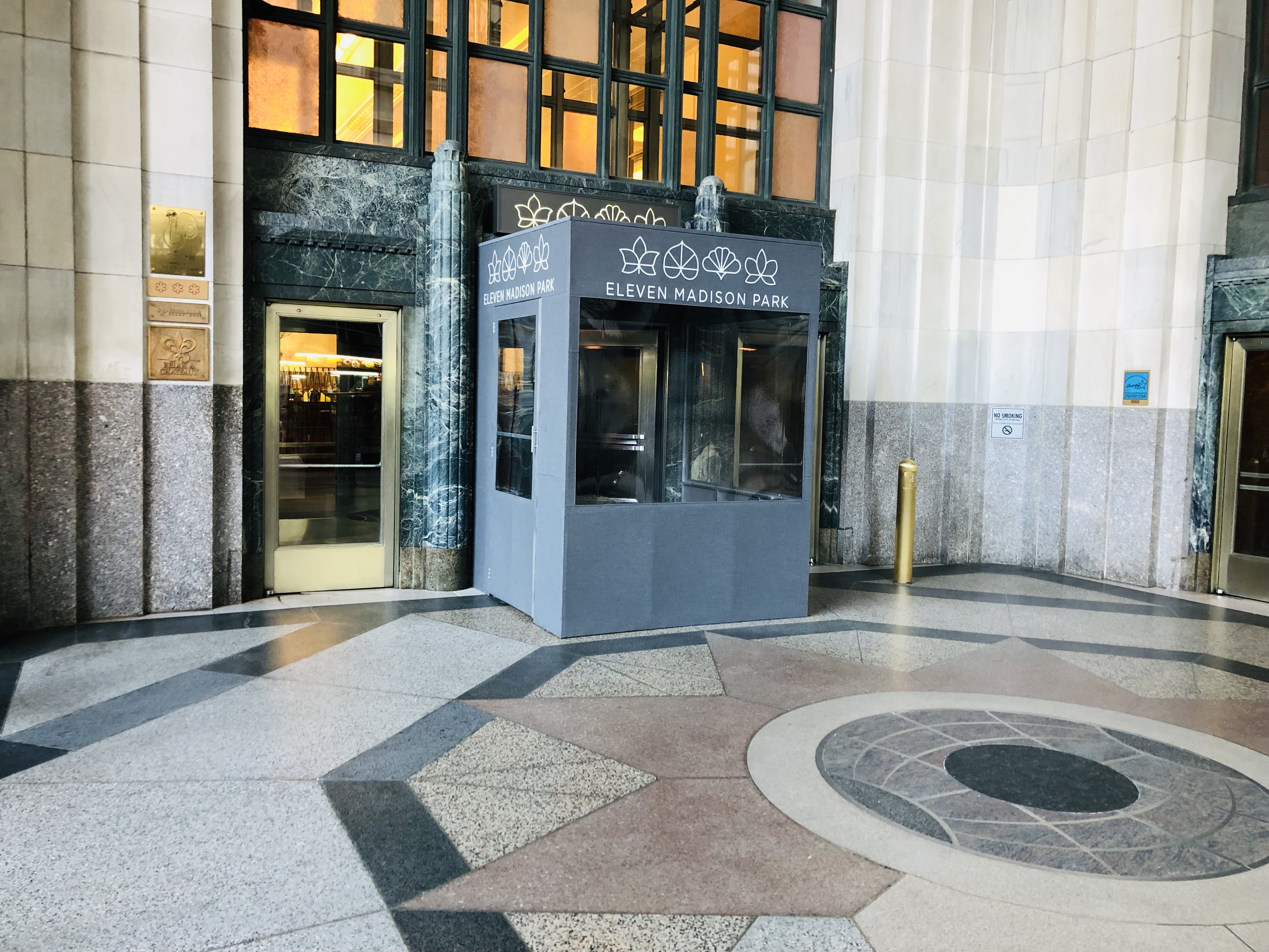 Entrance to Eleven Madison Park in Manhattan