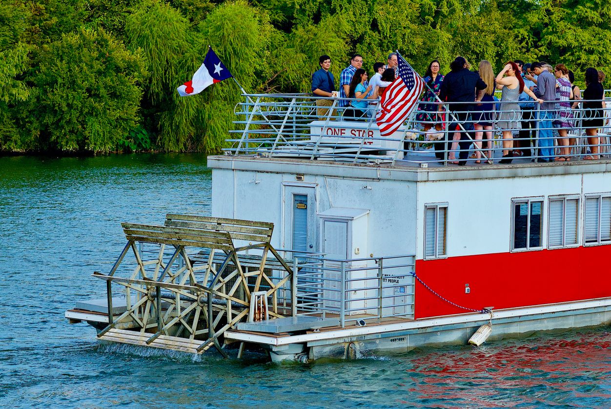 Sunset Cruise Partyboat on Lady Bird Lake, Austin, Texas