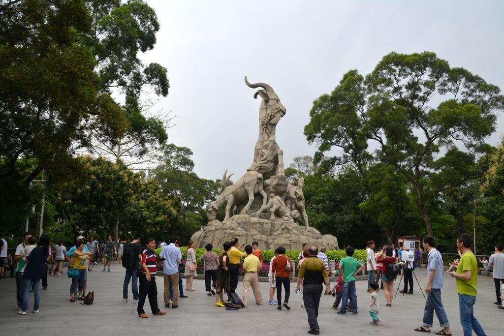 Five goats statue in Yuexiu Park, Guangzhou