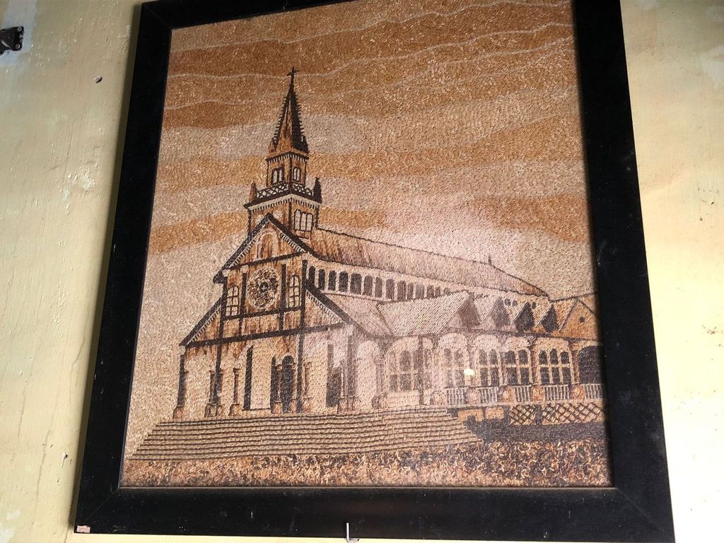 Rice Painting of the Kon Tum Cathedral