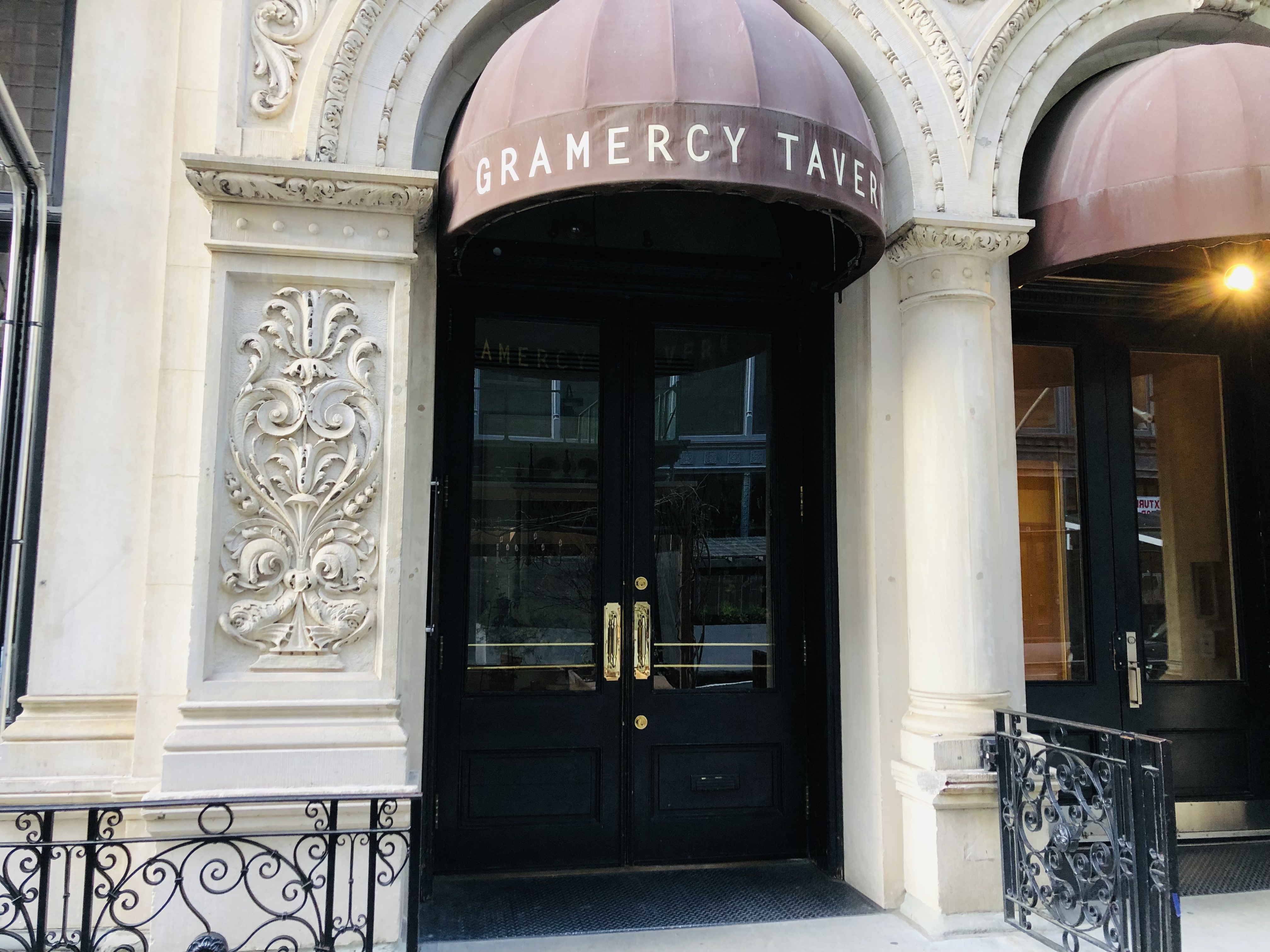 Entrance to Gramercy Tavern in Manhattan