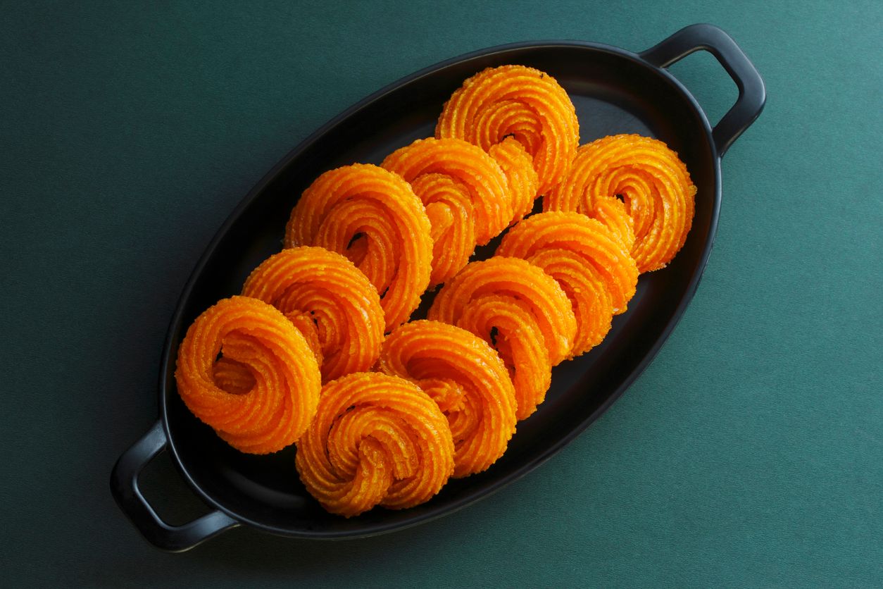 Indian Sweet Food Paneer jalebi