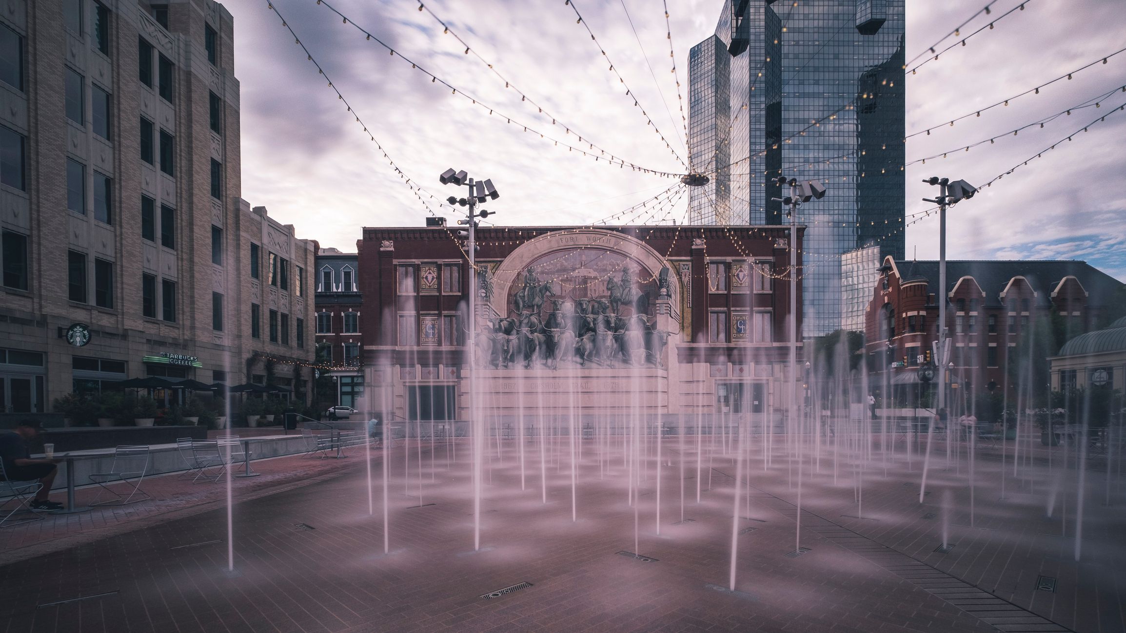 Sundance Square plaza, Fort Worth, Texas