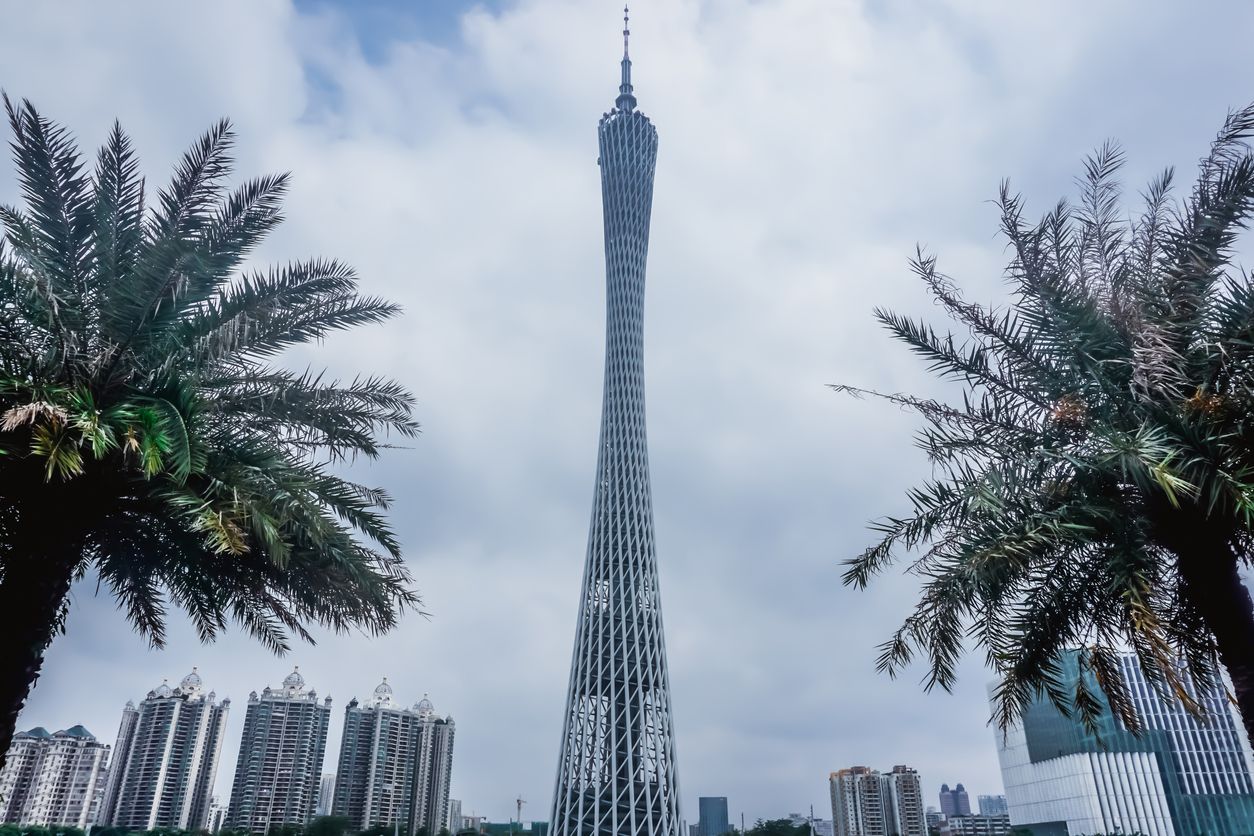 Beautiful Canton Tower in Guangzhou