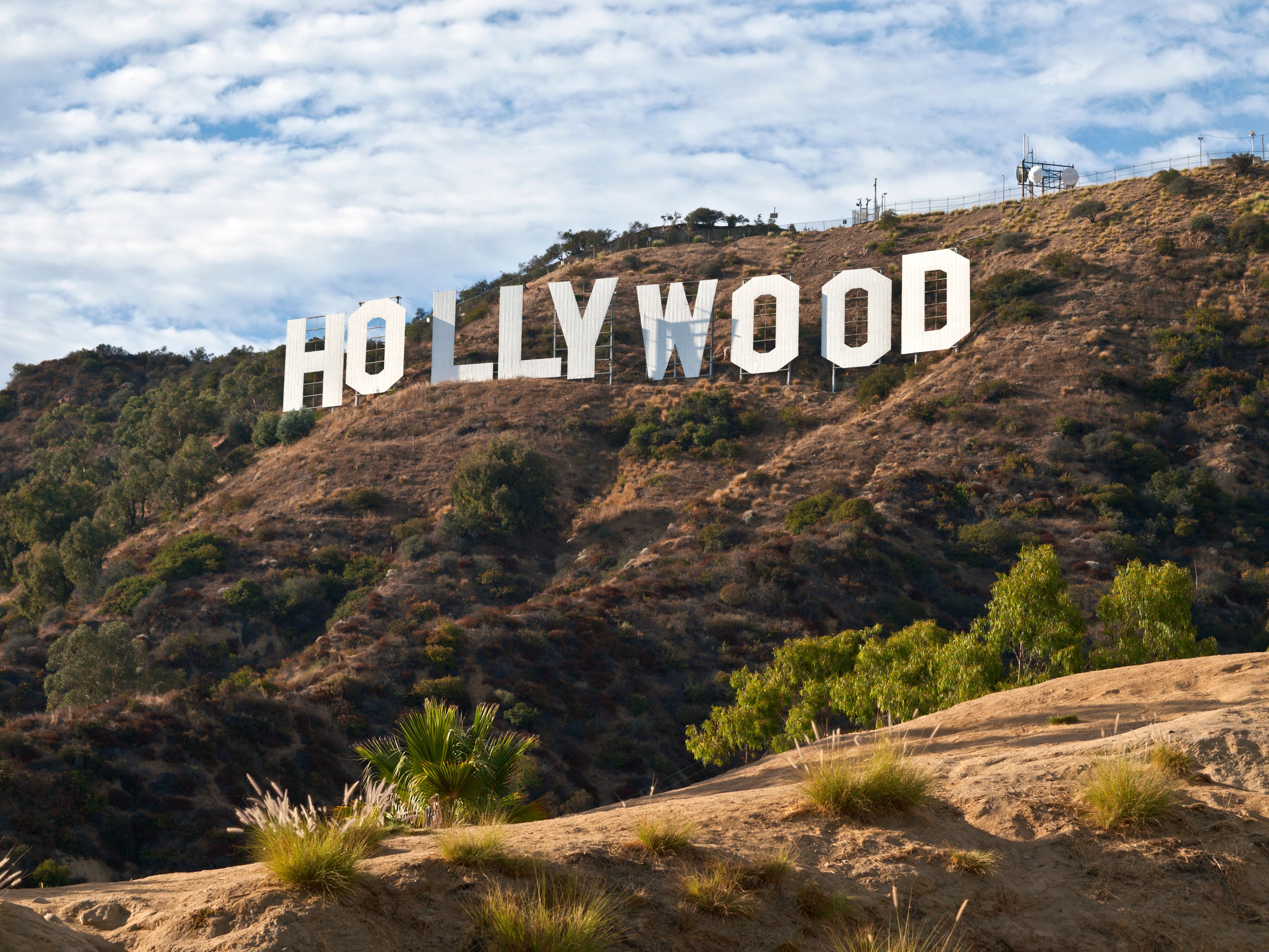 Hollywood Sign in Griffith Park, California, USA.