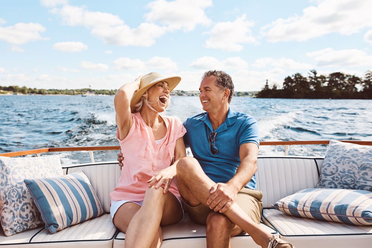  Living happily ever after out on a luxury yacht