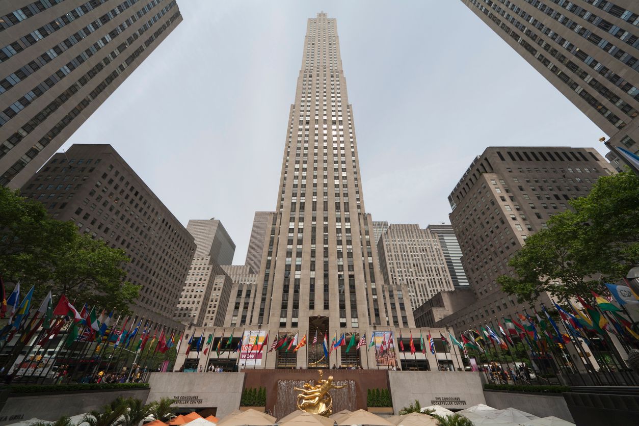 Prometheus Statue in the Lower Plaza of Rockefeller Centre