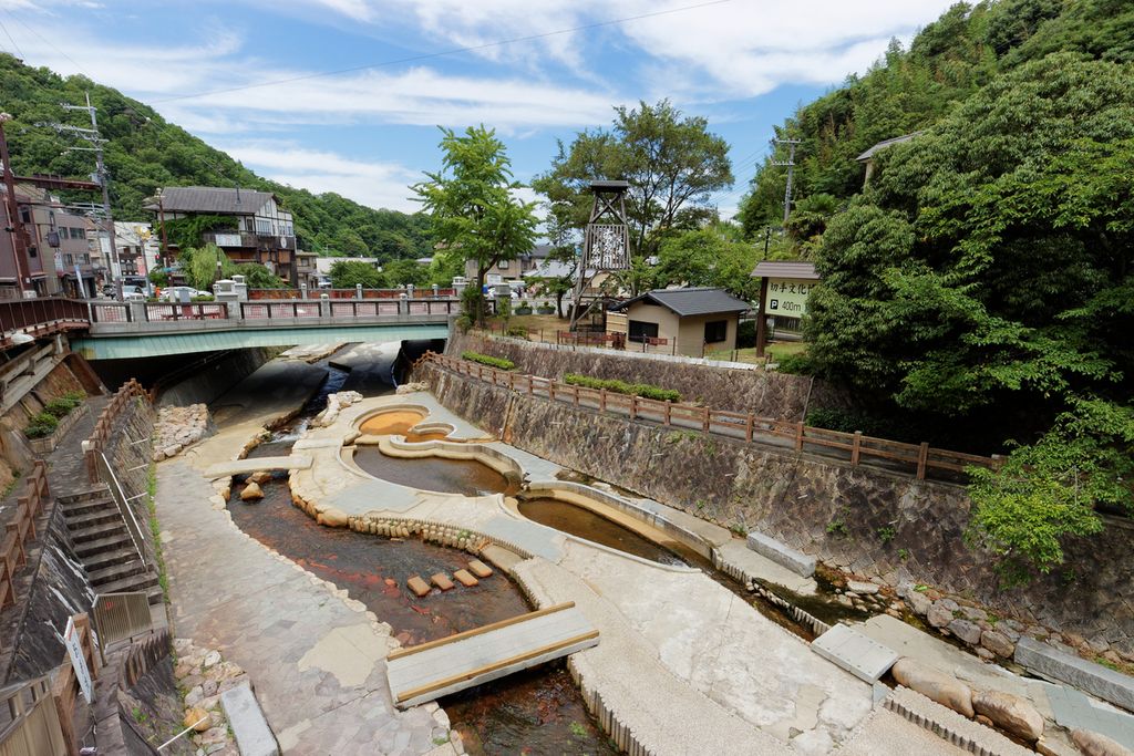 Arima Onsen Taikobashi Bridge and Shinsui Park