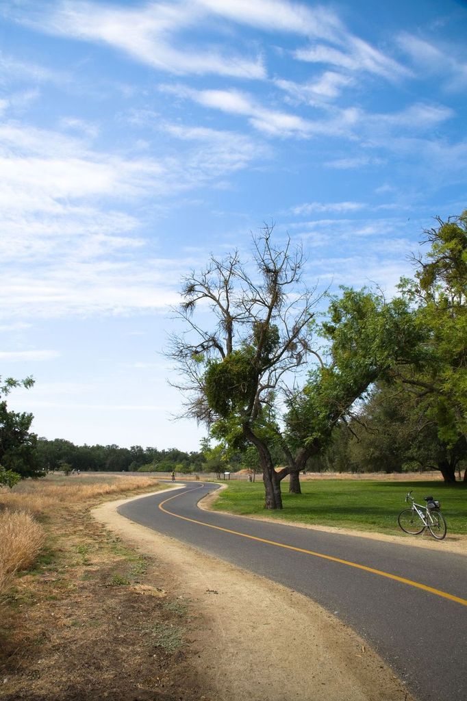 Bike trail in Sacramento, California