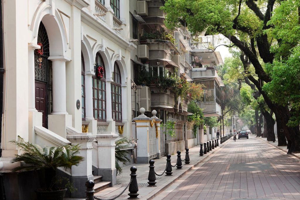Houses in Shamian Island, Guangzhou, China