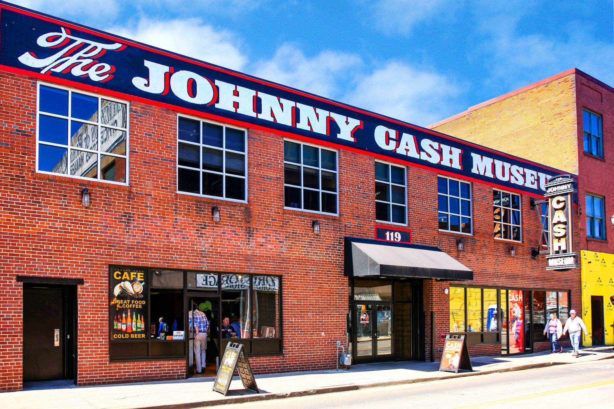 The Johnny Cash Museum on 3rd Ave in Nashville, Tennessee