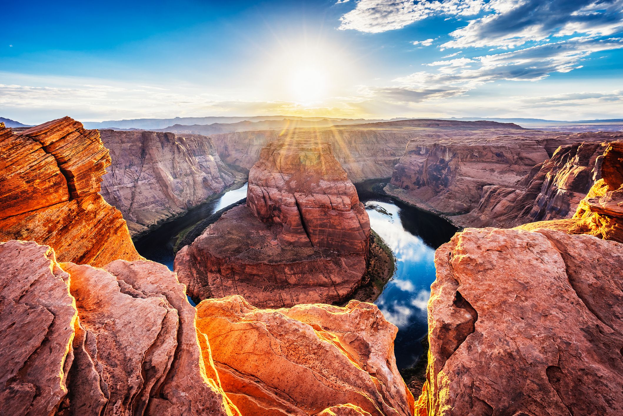 Grand Canyon Horseshoe Bend at sunset - Colorado River, Arizona