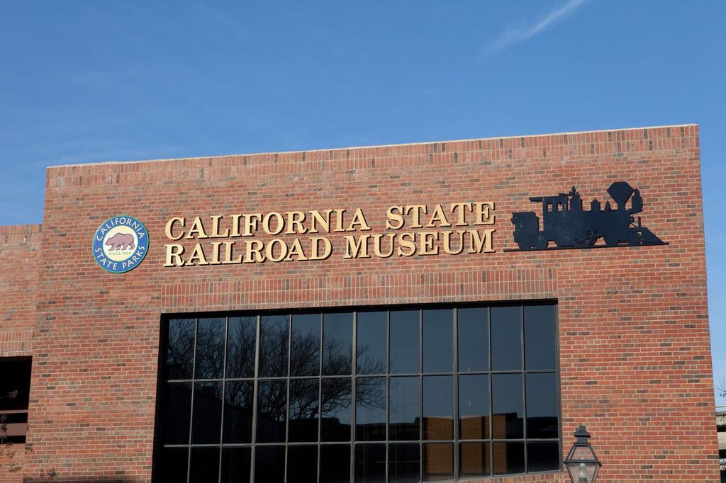 California State Railroad Museum building in Old Sacramento