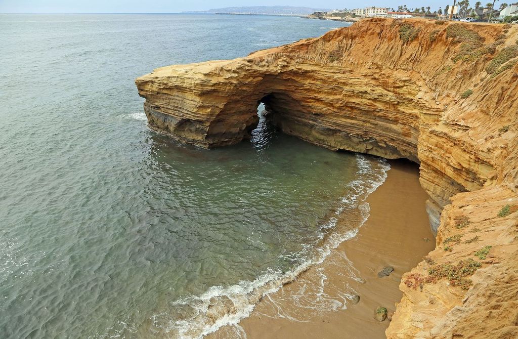 Sunset cliffs in San Diego