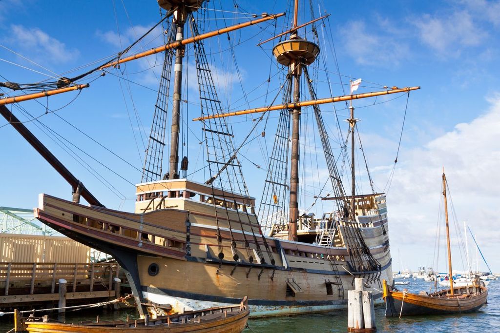Mayflower II replica, Plymouth, Massachusetts, USA