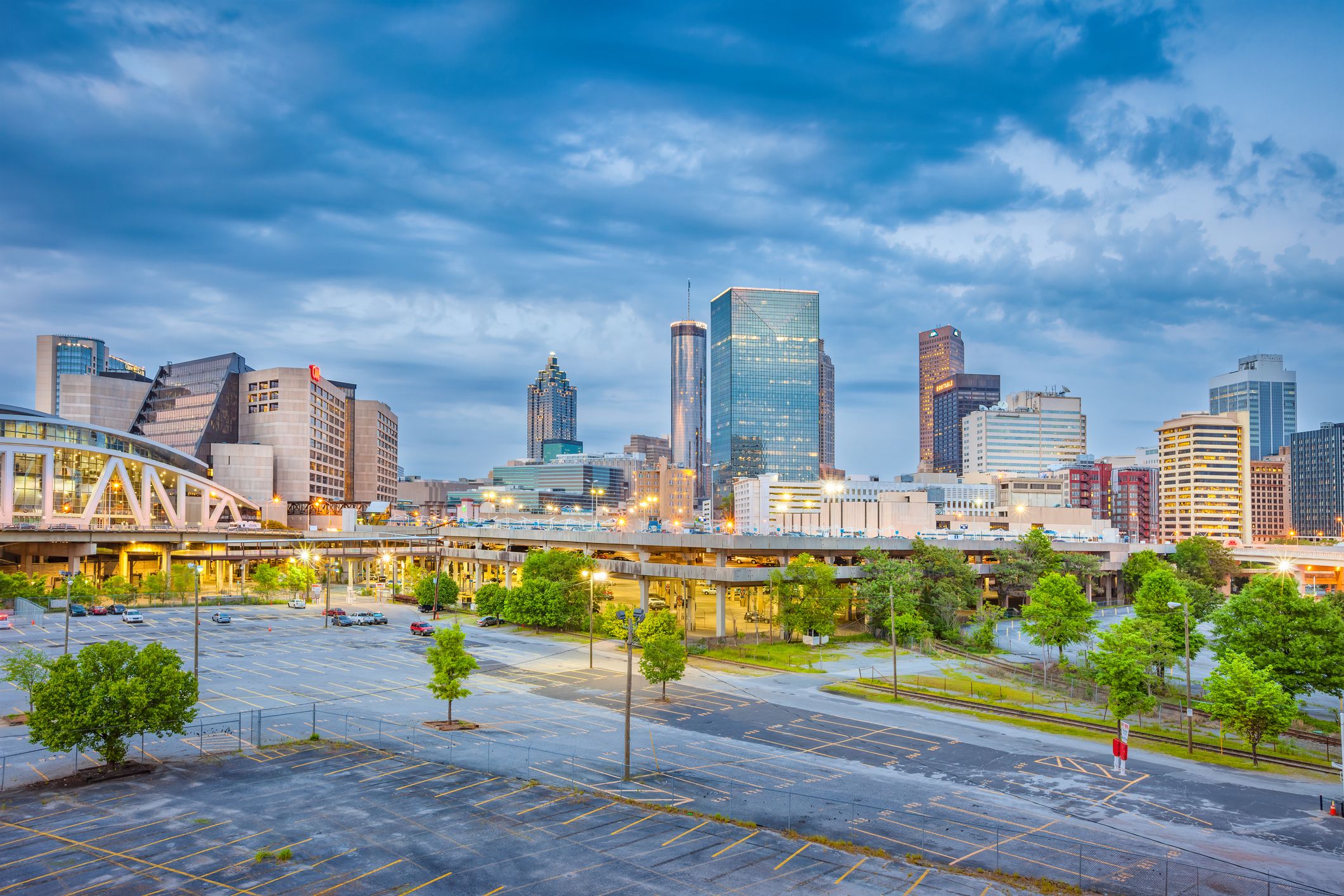 Skyline of downtown Atlanta Georgia USA