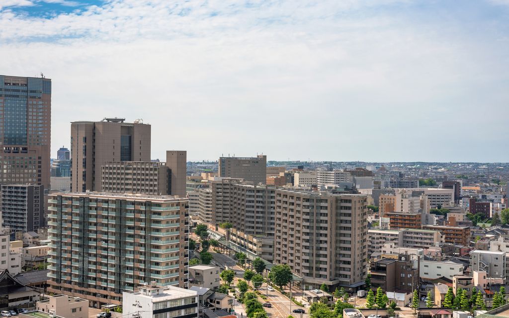 Cityscape of the Kanazawa, Japan