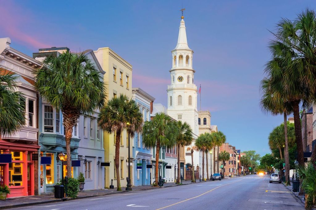 Charleston, South Carolina, USA in the French Quarter