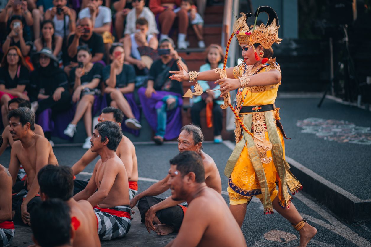 Traditional Balinese Kecak Dance at Uluwatu Temple, Bali