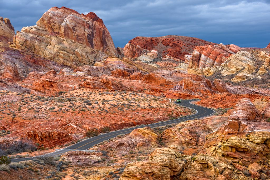 Desert Road on Red Rock Canyon