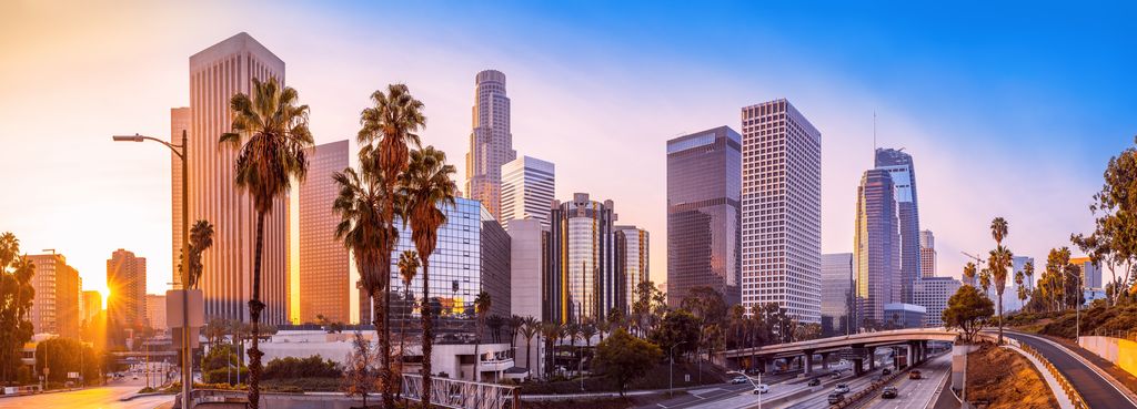  Los Angeles during sunrise