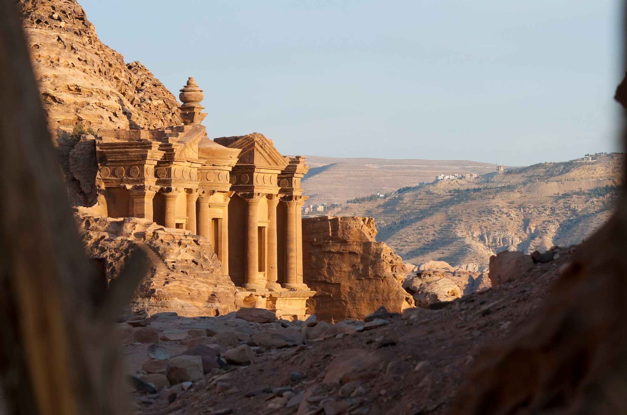 The 2000-year-old Monastery (also called al-Deir) in Petra, Jordan