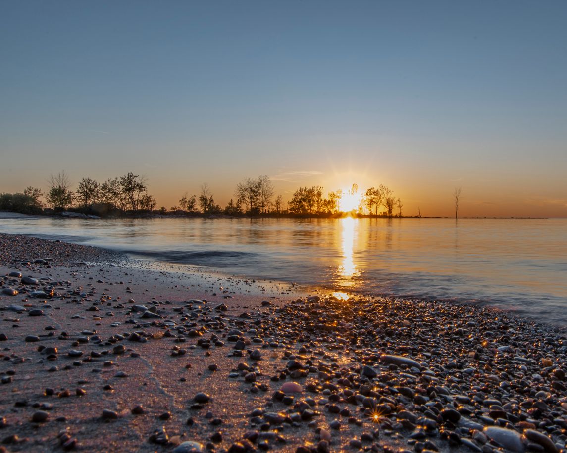 Goderich, Ontario Sunset from beach