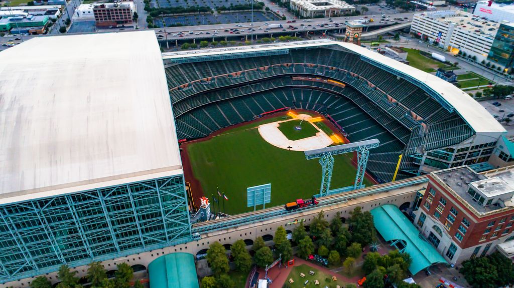 Aerial View of Minute Maid Park